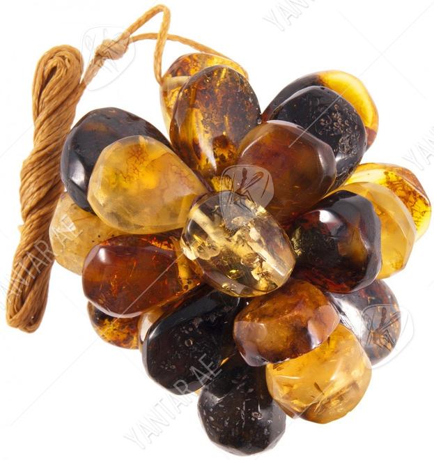 Pendant “Amber bunch”