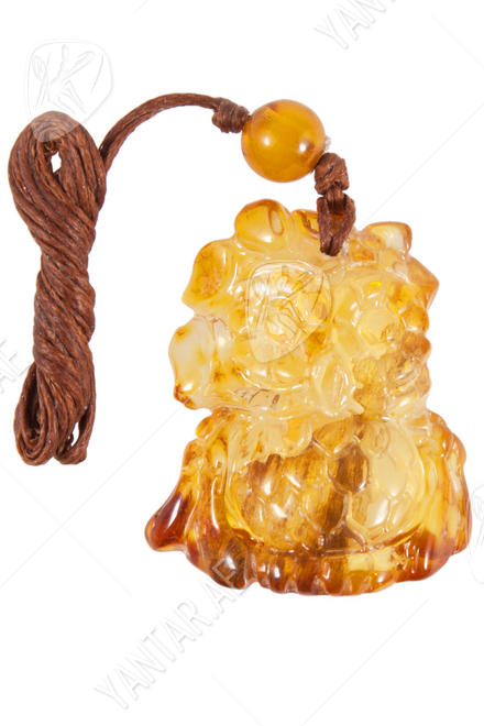 Amber pendant "Owl"