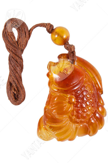 Amber pendant “Fish”