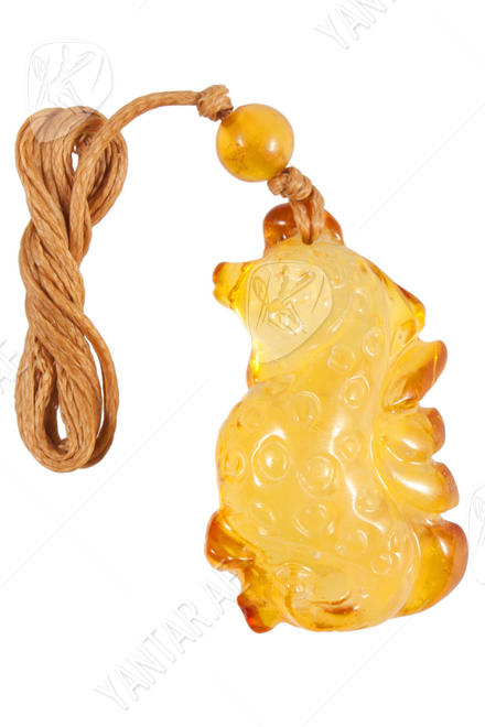 Amber pendant "Seahorse"