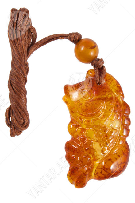 Amber pendant "Fish"