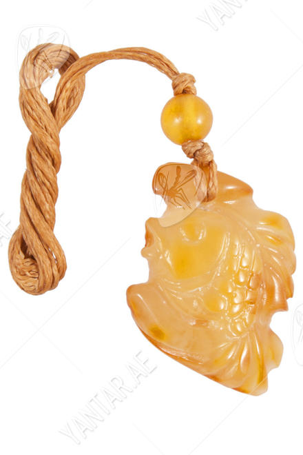 Amber pendant “Fish”