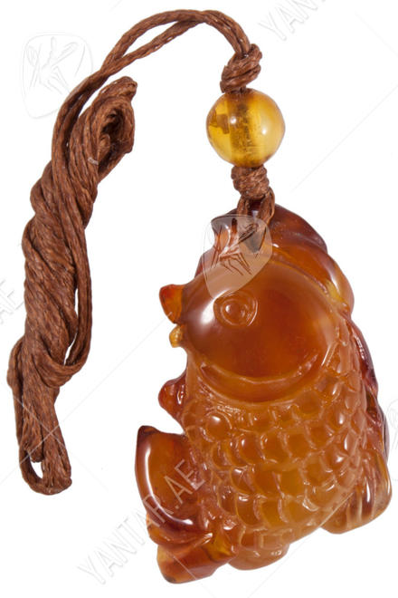 Amber pendant “Fish”