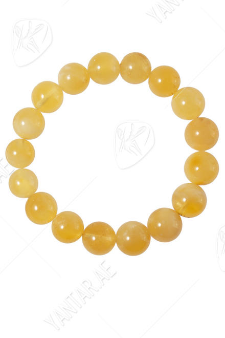 Bracelet made of light amber balls