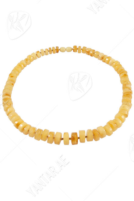 Beads made from amber donut stones “Triumph”