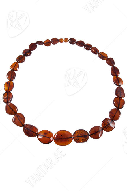 Amber beads made of stones