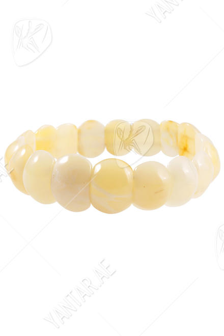 Bracelet made of amber plate stones