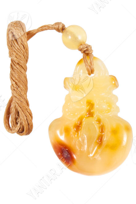 Amber pendant “Bag”