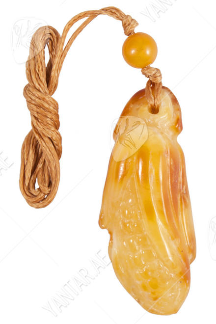 Amber pendant "Corn"