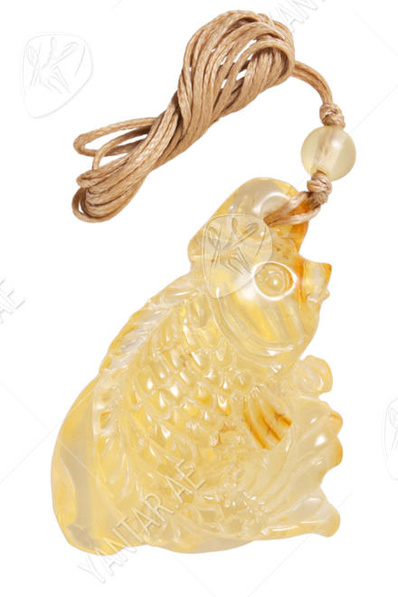 Amber pendant “Fish”