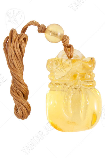 Amber pendant “Bag”