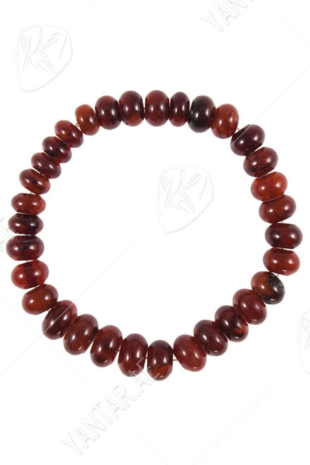 Bracelet made of dark amber stones