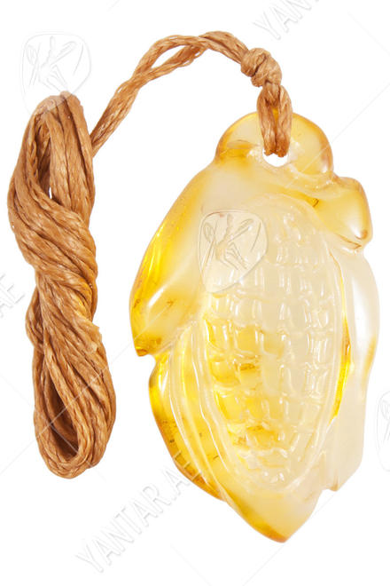 Amber pendant “Corn”