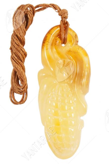 Amber pendant "Corn"