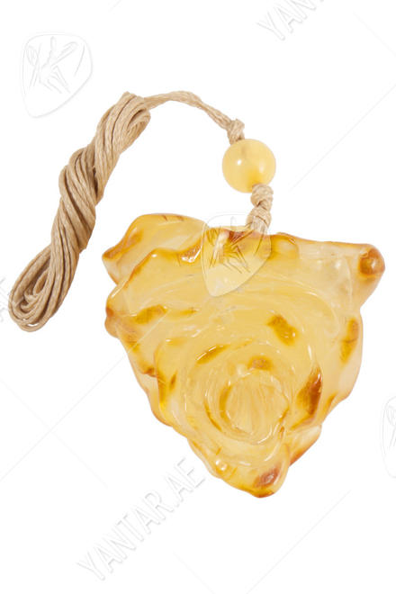 Amber pendant "Rose"