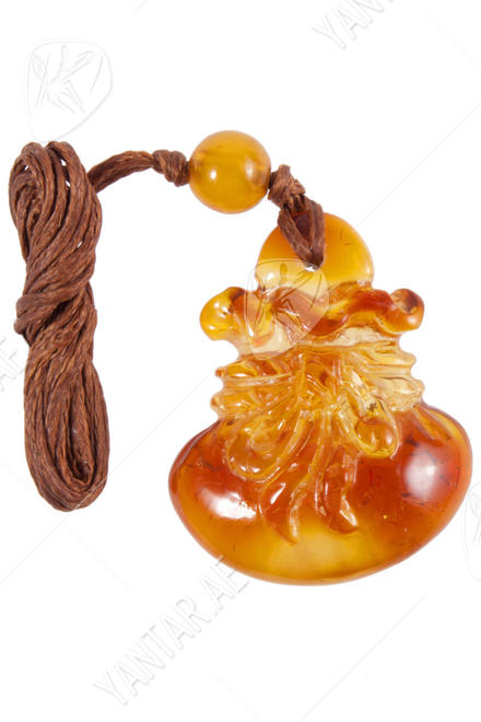 Amber pendant “Bag”