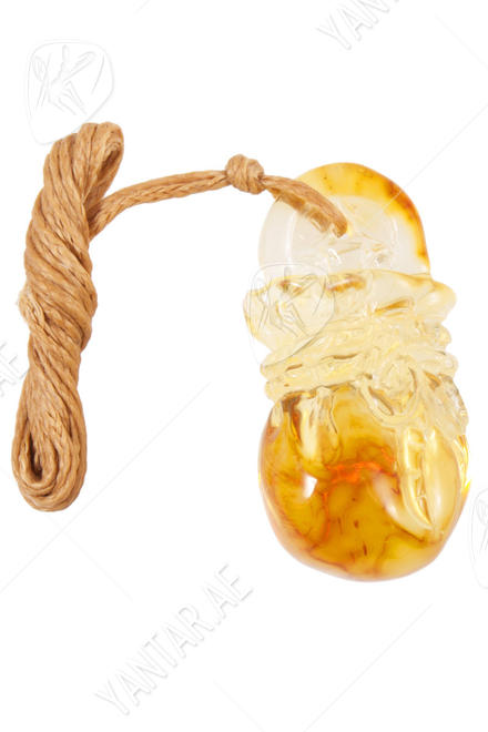 Amber pendant “Bag”