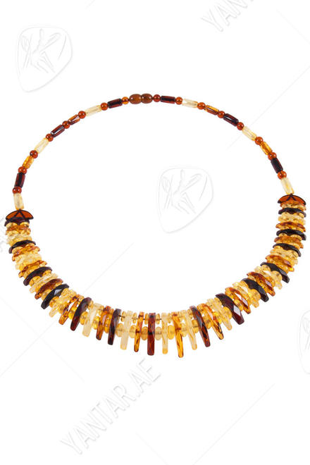 Amber bead necklace NP174-001