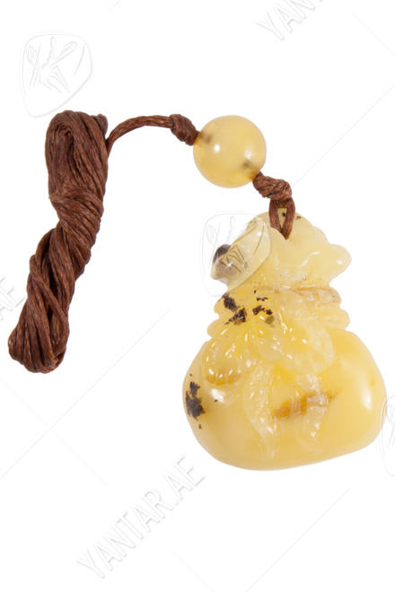 Amber pendant “Bag”