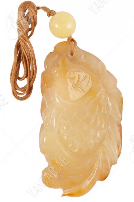 Amber pendant "Fish"