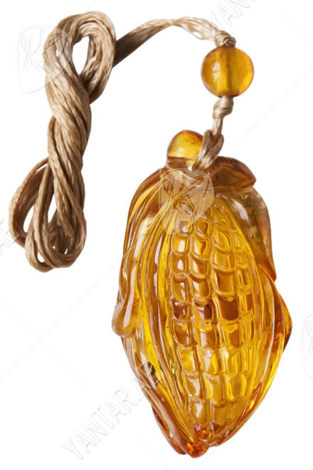 Amber pendant “Corn”