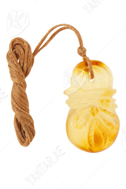 Amber pendant “Bag”