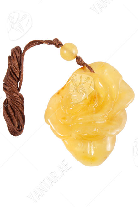 Amber pendant "Rose"