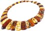 Beads with a combination of light and dark amber stones “Cleopatra”