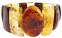 Bracelet made of figured amber stones “Elite”