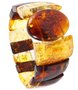 Bracelet made of figured amber stones “Elite”