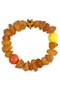 Amber bracelet with decorative balls (Indian ceramics)