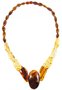 Beads made of figured amber stones “Elite”