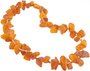 Amber beads made of stones