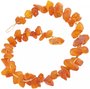 Amber beads made of stones