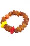 Amber bracelet with decorative inserts (Indian ceramics)