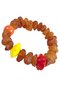 Amber bracelet with decorative inserts (Indian ceramics)