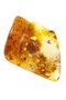 Figured amber brooch