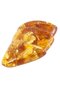 Figured amber brooch