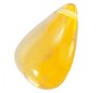 Pendant made of polished amber with a voluminous triangular shape