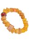 Amber bracelet with decorative inserts