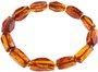 Bracelet made of cognac multifaceted polished amber stones