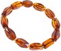 Bracelet made of cognac multifaceted polished amber stones