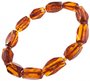 Bracelet made of cognac multifaceted polished amber stones