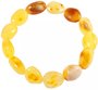 Amber bracelet made of multi-colored stones