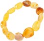 Amber bracelet made of multi-colored stones