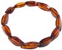 Cognac bracelet “Amber leaves”