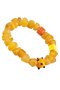 Amber bracelet with decorative inserts