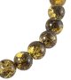 Beads made from greenish amber beads