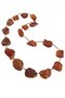 Beads-string made of polished amber stones