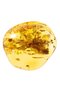 Round amber brooch